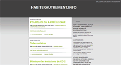 Desktop Screenshot of blog.habiterautrement.info