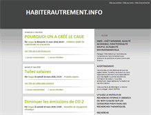 Tablet Screenshot of blog.habiterautrement.info
